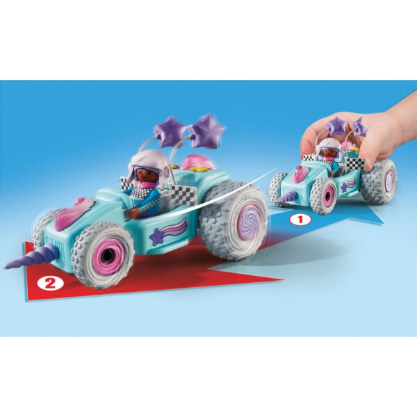 Playmobil - Kart pullback unicorn - PM71635