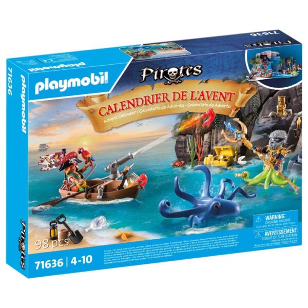 Playmobil - Calendar Craciun pirati si caracatita - PM71636