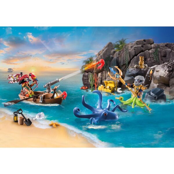 Playmobil - Calendar Craciun pirati si caracatita - PM71636