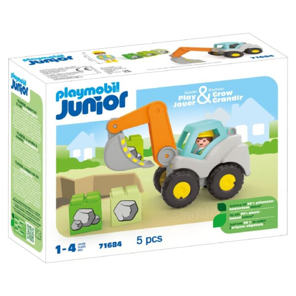 Playmobil Junior - Excavator cu brat mobil - PM71684