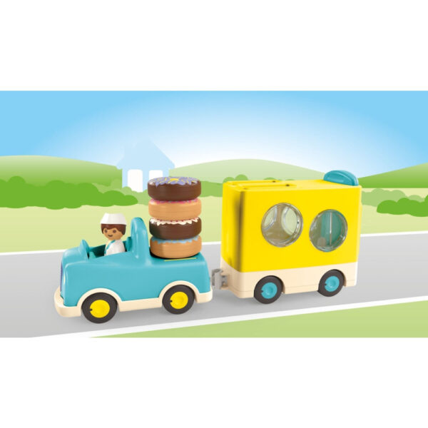 Playmobil Junior - Camion de stivuit si sortat cu gogosi - PM71702
