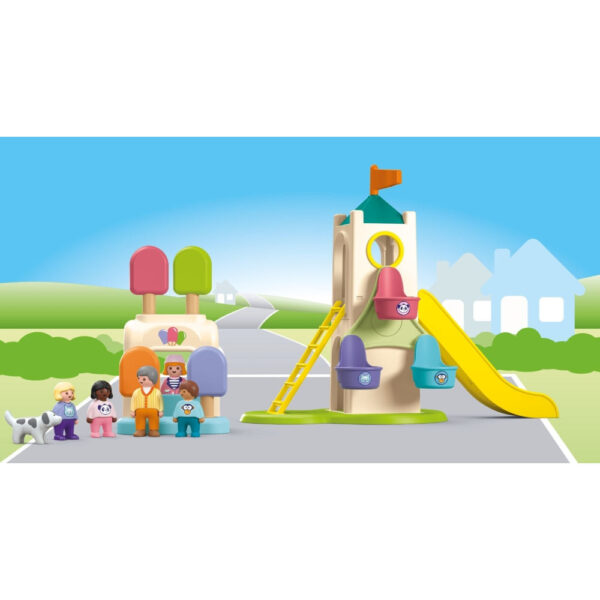 Playmobil Junior - Turn de aventura cu stand de inghetata - PM71703