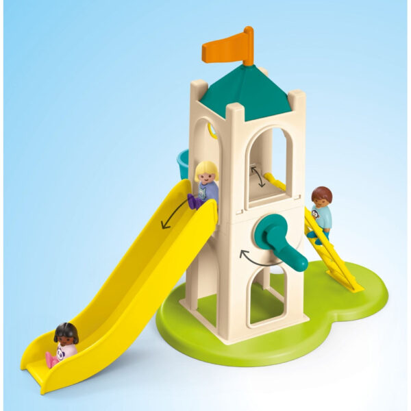 Playmobil Junior - Turn de aventura cu stand de inghetata - PM71703