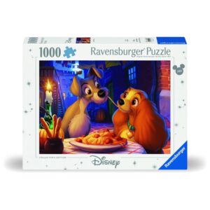 Ravensburger - Puzzle doamna si vagabondul 1000 piese design nou - RVSPA00003