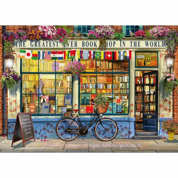 Ravensburger - Puzzle librarie grozava 1000 piese design nou - RVSPA00059