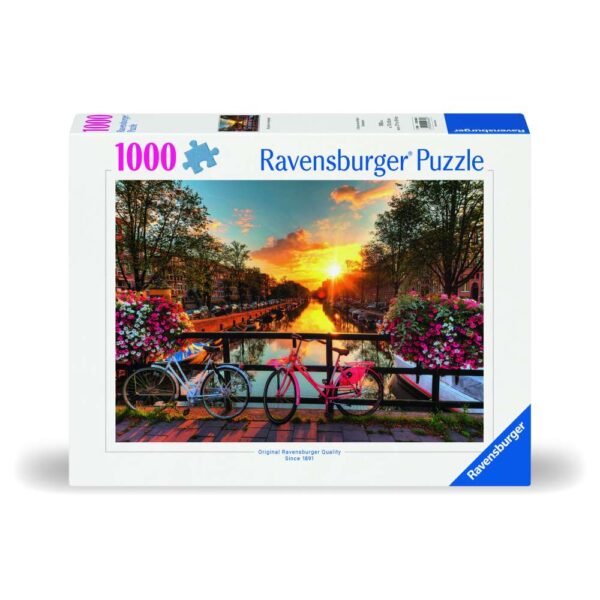 Ravensburger - Puzzle biciclete in Amsterdam 1000 piese design nou - RVSPA00662