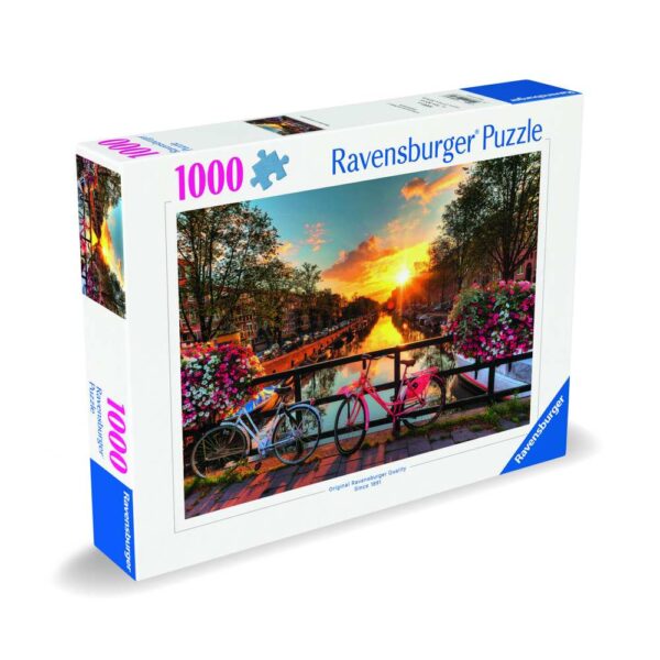 Ravensburger - Puzzle biciclete in Amsterdam 1000 piese design nou - RVSPA00662