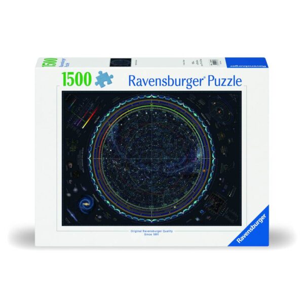 Ravensburger - Puzzle harta universului 1500 piese design nou - RVSPA00703
