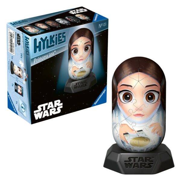 Ravensburger - Puzzle 3D Hylkies Star Wars printesa Leia 54 piese - RVS3D01014