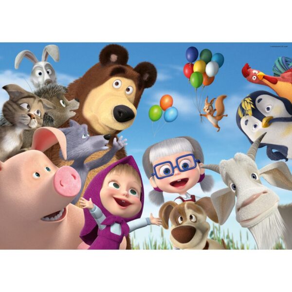 Ravensburger - Puzzle mare de podea Masha si ursul 24 piese - RVSPC03133