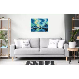 Ravensburger - Pictura pe numere Tablou Canvas Aurora Boreala - RVSPBN23907