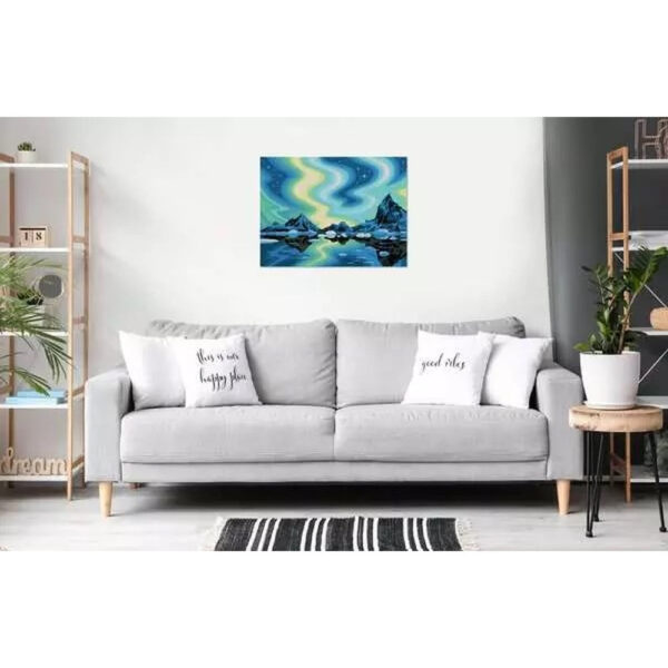 Ravensburger - Pictura pe numere Tablou Canvas Aurora Boreala - RVSPBN23907