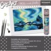 Ravensburger - Pictura pe numere Tablou Canvas Aurora Boreala - RVSPBN23907