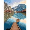 Ravensburger - Pictura pe numere Tablou Canvas vedere la lac - RVSPBN23909