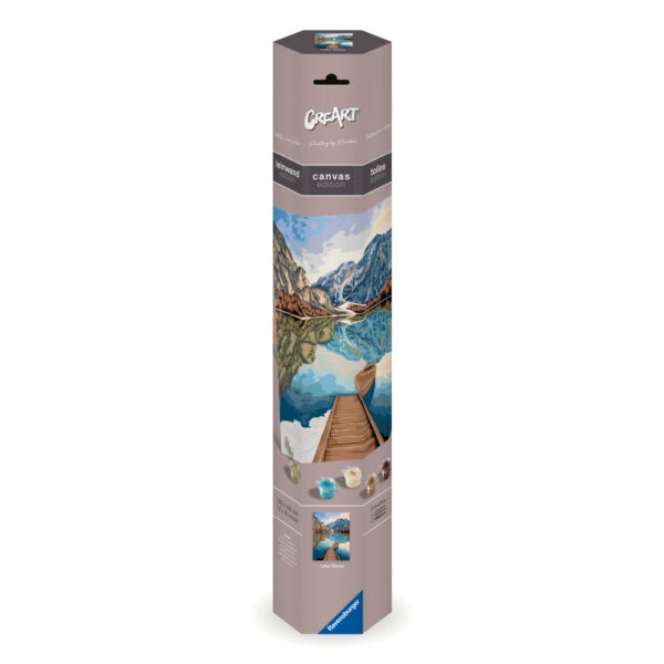 Ravensburger - Pictura pe numere Tablou Canvas vedere la lac - RVSPBN23909