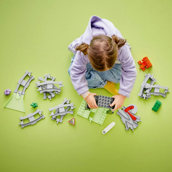 LEGO DUPLO - Set de extindere Tunel cu sine de cale ferata 10425, 20 piese