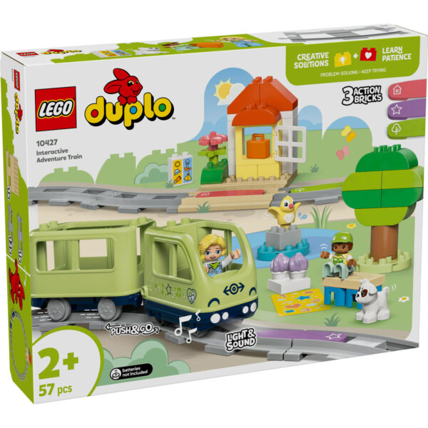 LEGO DUPLO - Tren de aventura interactiv 10427, 57 piese