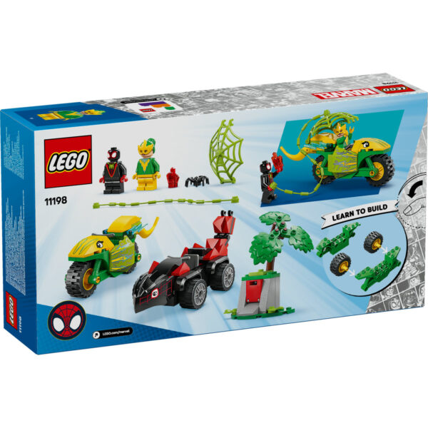 LEGO DUPLO - Spin si Electro în dino-vehicule 11198, 124 piese