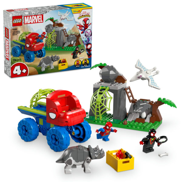 LEGO DUPLO - Misiunea de salvare a echipei Spidey 11199, 136 piese