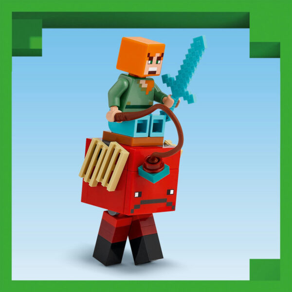 LEGO Minecraft - Batalie deasupra lavei în Nether 21266, 99 piese