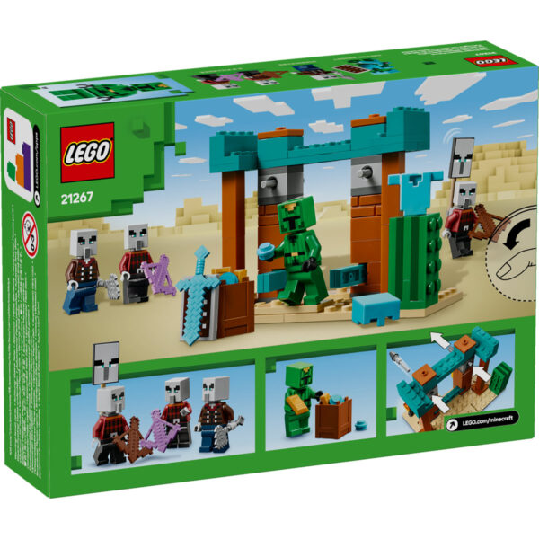 LEGO Minecraft - Patrula Illager în desert 21267, 105 piese