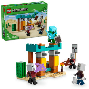 LEGO Minecraft - Patrula Illager în desert 21267, 105 piese