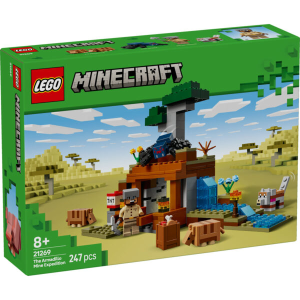 LEGO Minecraft - Expeditia de minerit cu Tatu 21269, 247 piese