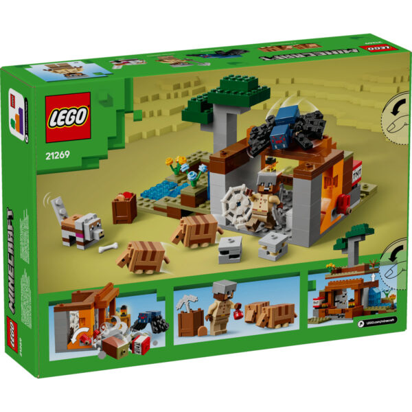 LEGO Minecraft - Expeditia de minerit cu Tatu 21269, 247 piese
