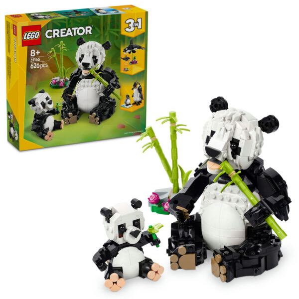LEGO Creator - Animale salbatice: Familia de ursi panda 31165, 626 piese