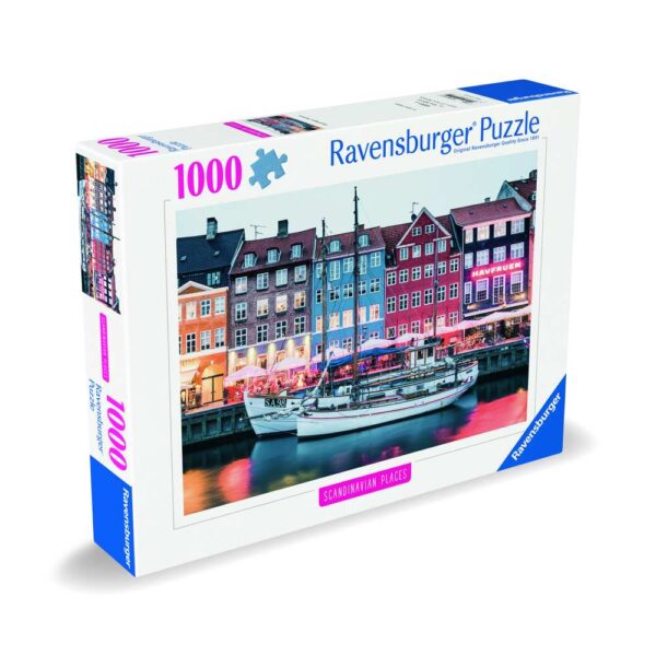 Ravensburger - Puzzle Copenhaga Danemarca 1000 piese design nou - RVSPA00111