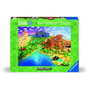 Ravensburger - Puzzle lumea Minecraft 1500 piese design nou - RVSPA00433