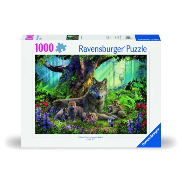 Ravensburger - Puzzle familie lupi 1000 piese design nou - RVSPA00477