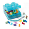 Recipiente alimentare - Cutie LEGO 2x2 - albastru transparent 40240010, 0 piese