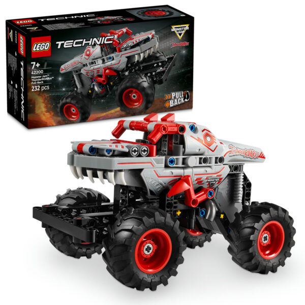 42200-lego-technic LEGO Technic - Monster Jam™ ThunderROARus™ Pull-Back 42200, 232 piese