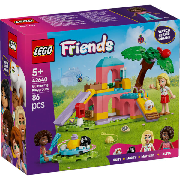 LEGO Friends - Teren de joaca pentru porcusori de Guineea 42640, 86 piese