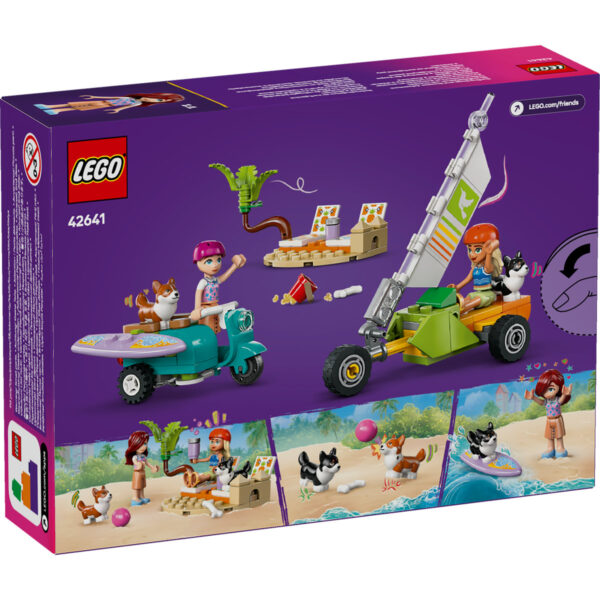 42641-lego-friends-2 LEGO Friends - Aventuri cu catei la surfing si pe scuter 42641, 113 piese