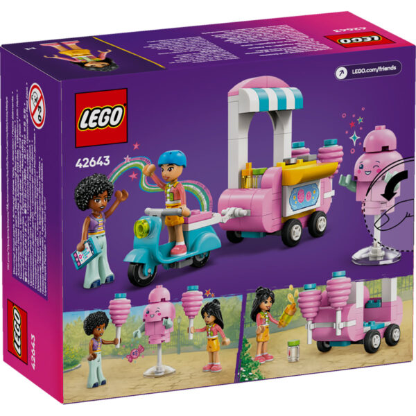 LEGO Friends - Taraba cu vata de zahar si scuter 42643, 110 piese