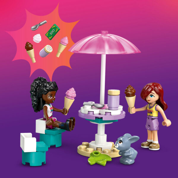 LEGO Friends - Furgoneta de înghetata în orasul Heartlake 42644, 92 piese