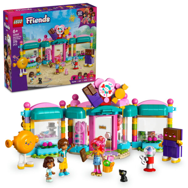LEGO Friends - Magazinul de dulciuri din orasul Heartlake 42649, 376 piese