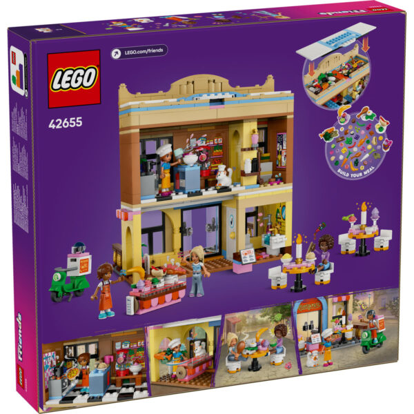 LEGO Friends - Restaurant si scoala de gastronomie 42655, 896 piese