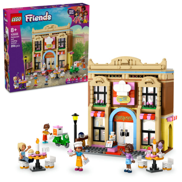 LEGO Friends - Restaurant si scoala de gastronomie 42655, 896 piese