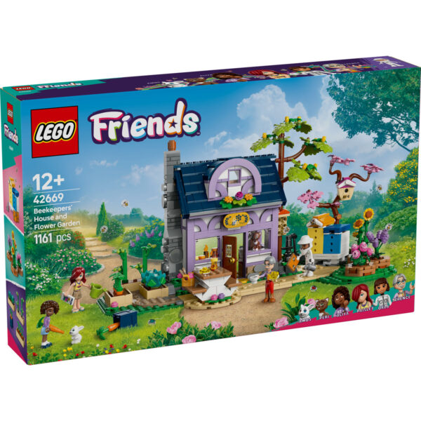 LEGO Friends - Casa apicultorilor si gradina cu flori 42669, 1161 piese