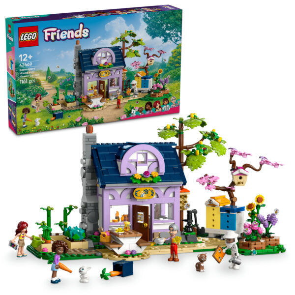 LEGO Friends - Casa apicultorilor si gradina cu flori 42669, 1161 piese