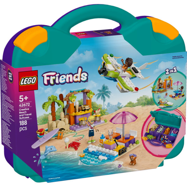 LEGO Friends - Valiza pentru plaja si calatorie 42672, 188 piese