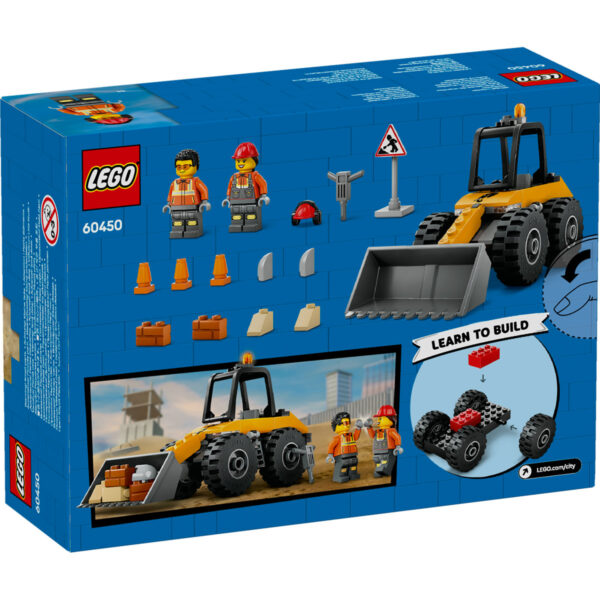 LEGO City - Încarcator pe roti galben pentru constructii 60450, 81 piese