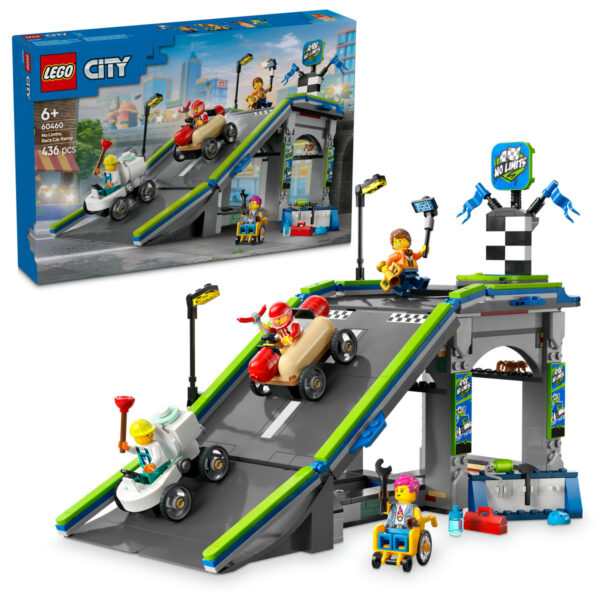 LEGO City - Fara limite: Rampa pentru curse de masini 60460, 436 piese