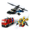 LEGO City - Elicopter, camion de pompieri si submarin remixate 60462, 874 piese