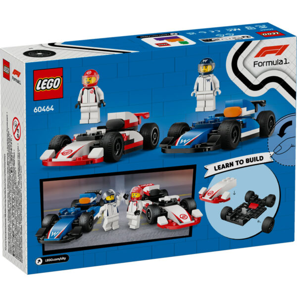 LEGO City - Masini de curse F1 Williams Racing si Haas F1 60464, 92 piese