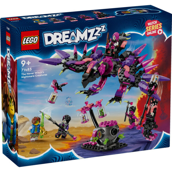 LEGO DREAMZzz - Creaturile de cosmar ale vrajitoarei din Never 71483, 457 piese