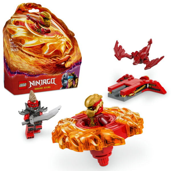 LEGO Ninjago - Dragonul Spinjitzu rotitor al lui Kai 71823, 54 piese